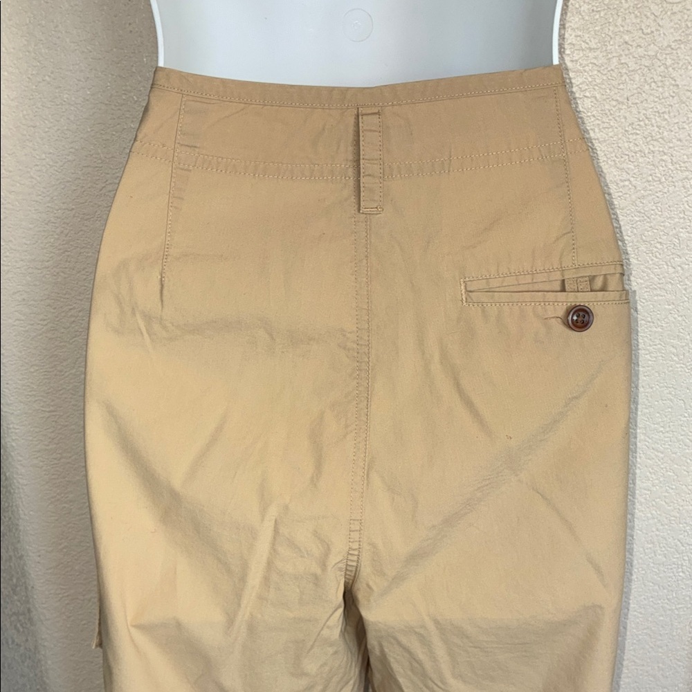 LRL Lauren Ralph Lauren Pants, Women, 10, Beige Drawstring Ankle Cargo EUC - Picture 5 of 17